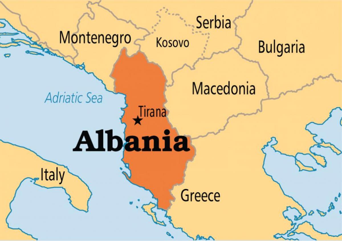 karte Albānija