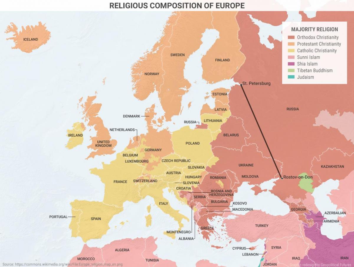 karte Albānija reliģija