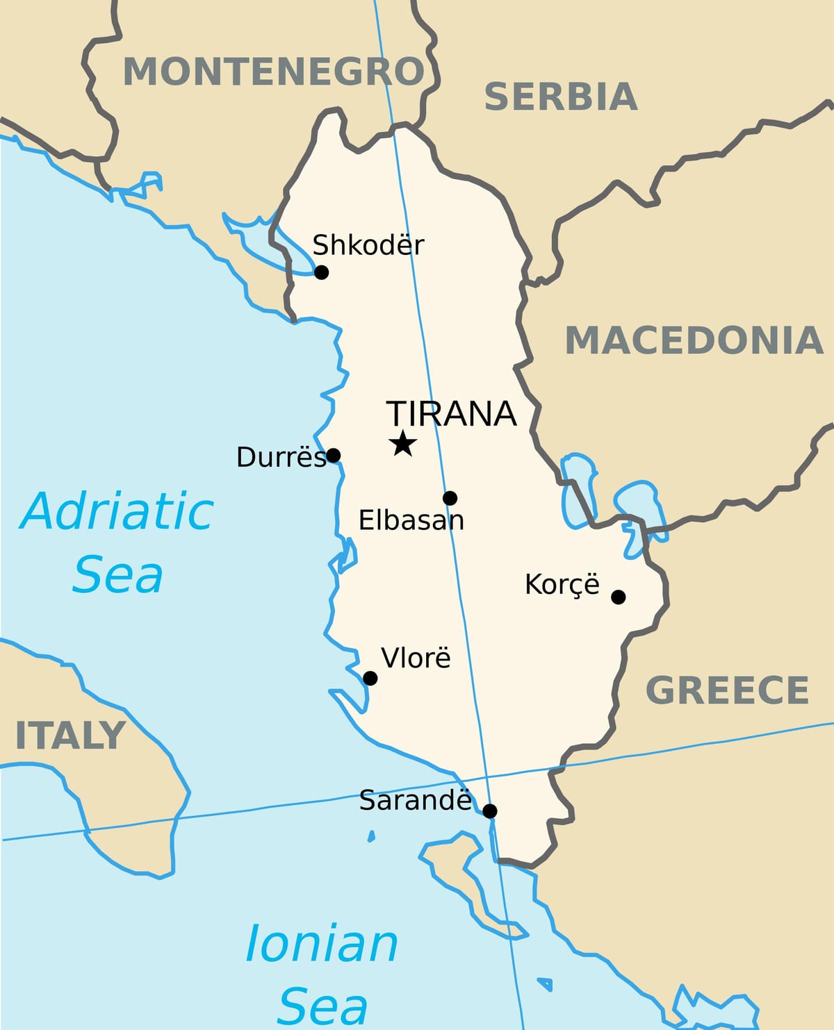 kartes saranda Albānija