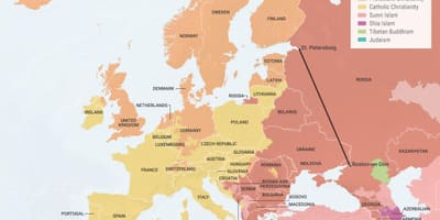 Karte Albānija reliģija