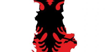 Kartes Albānijas karogu